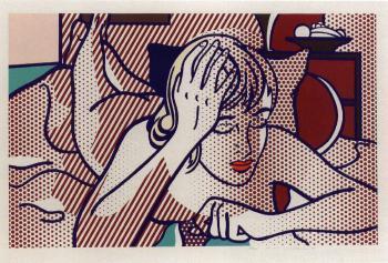 Roy Lichtenstein - Thinking nude, state I