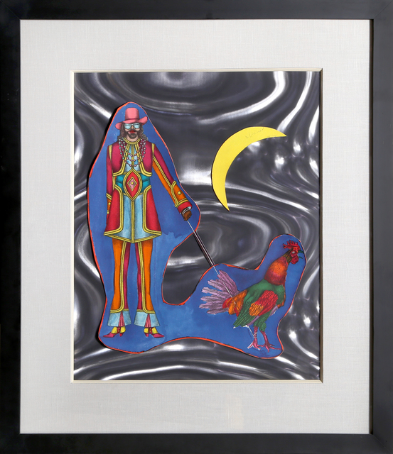 Richard Lindner, ‘St. Marks’, 1971, Print, Lithograph and Collage on Gray Rowlux, RoGallery