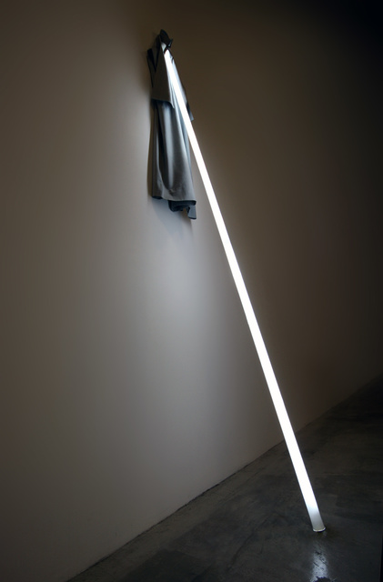 James Clar, ‘Up Against the Wall ’, 2011, Installation, Fluorescent light tubes, acrylic and kandora, Galeria Senda