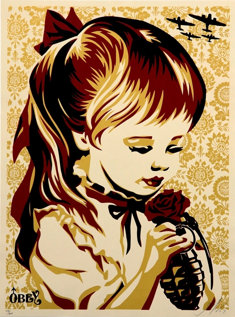 Shepard Fairey, ‘War by Numbers (Gold)’, 2007, Addicted Art Gallery