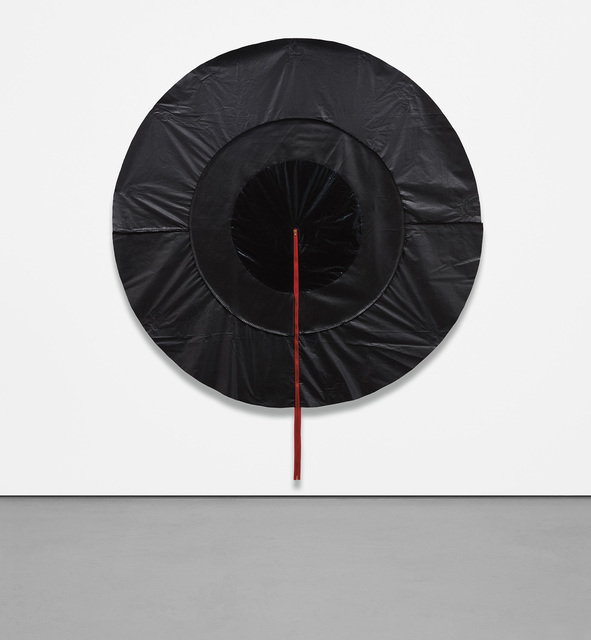Rodney McMillian, ‘Untitled (target)’, 2012, Mixed Media, Vinyl, thread and zipper, Phillips