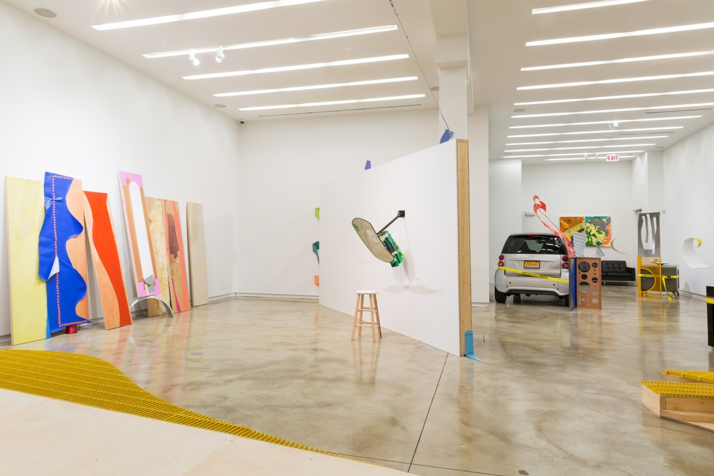 Jessica Stockholder, Door Hinges, Installation View, 2015. Photo by Evan Jenkins Jessica Stockholder, Door Hinges, Installation View, 2015. Photo by Evan Jenkins