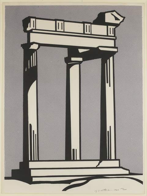 Roy Lichtenstein, ‘Temple’, 1965, Print, Offset lithograph on smooth wove paper, Andipa