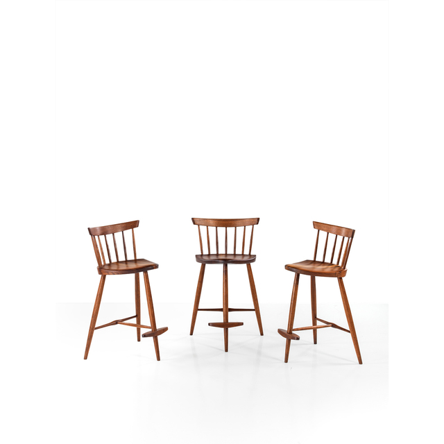 George Nakashima, ‘Mira Suite, Three Stools’, 1960, PIASA