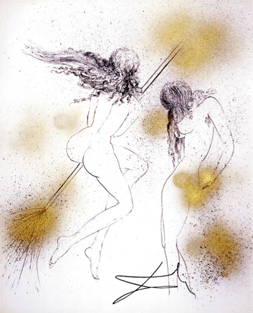 Salvador Dalí, ‘Sorcieres au Balais (Witches with Broom)’, 1968, Print, Puccio Fine Art