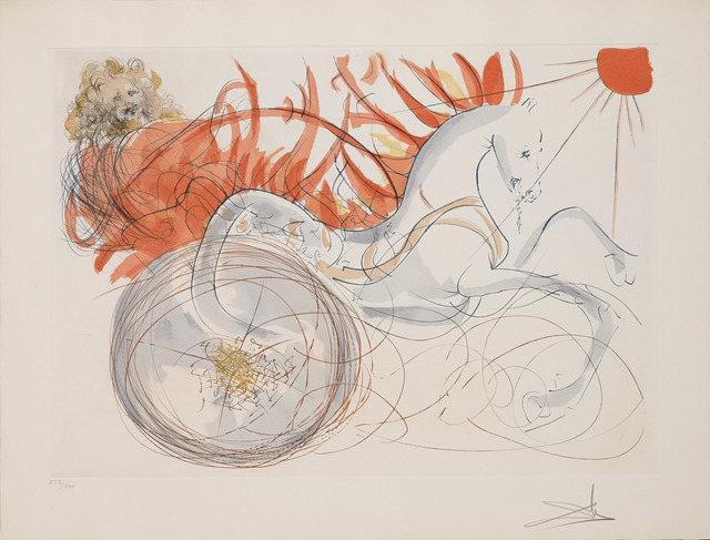 Salvador Dalí, ‘Elijah (Elijah and the chariot) (Our Historical Heritage, Plate J)’, 1975, Martin Lawrence Galleries