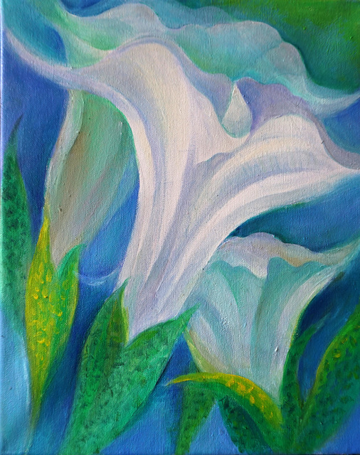 Lucy Y F Chen, ‘Foxgloves’, 2019, Painting, Oil on Canvas, Walter Wickiser Gallery