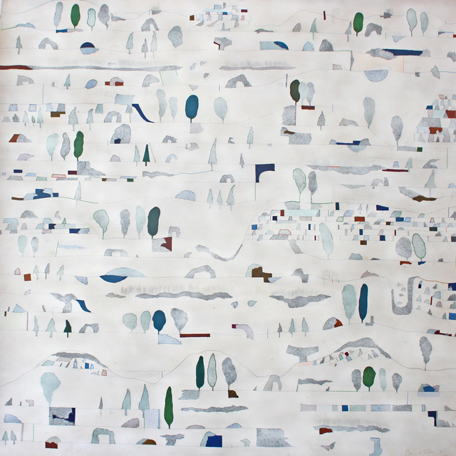 Manu vb Tintoré, ‘Ce plat pays qui est le mien nº11’, 2016, Painting, Enamel on engraving paper and colored pencil, N2 Galería