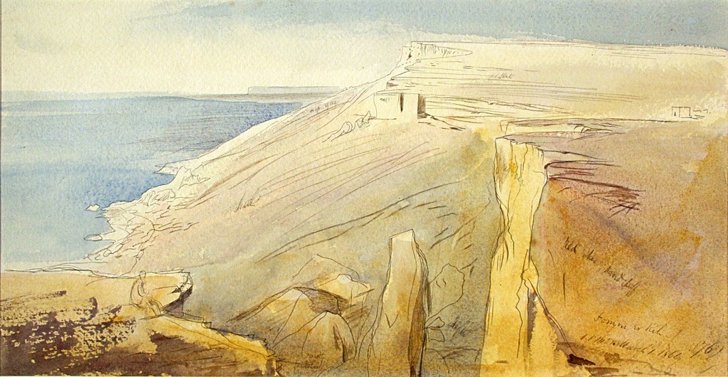 Maltese Landscape: ‘Fomm ir-Riħ’ 1866 Edward Lear (1812-1888) Palazzo Falson Historic House Museum © Palazzo Falson Maltese Landscape: ‘Fomm ir-Riħ’ 1866 Edward Lear (1812-1888) Palazzo Falson Historic House Museum © Palazzo Falson