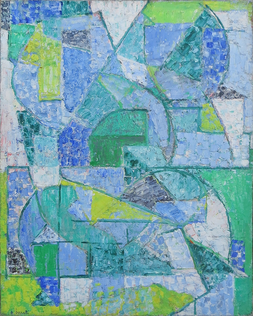 Alexandre Istrati, ‘Composition verte’, 1956, Painting, Oil on canvas, Jody Klotz Fine Art