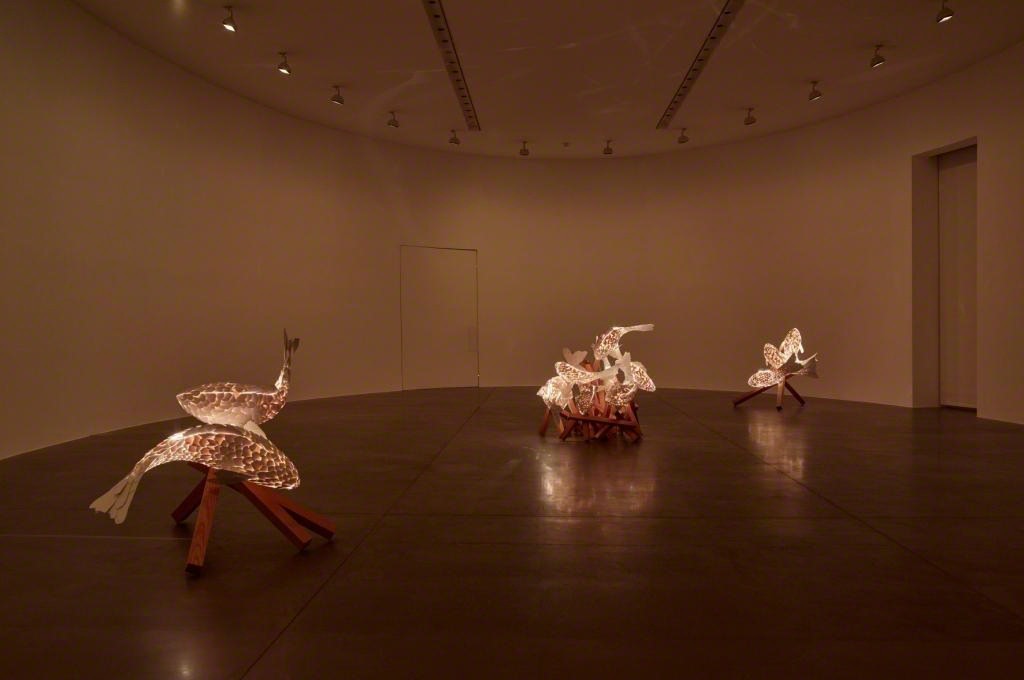 Installation view: "Frank Gehry: Fish Lamps." July 18 – September 16, 2016. Artworks © Frank Gehry. Photo by Matteo D’Eletto M3 Studio. Image courtesy Gagosian Gallery and the artist. Installation view: "Frank Gehry: Fish Lamps." July 18 – September 16, 2016. Artworks © Frank Gehry. Photo by Matteo D’Eletto M3 Studio. Image courtesy Gagosian Gallery and the artist.