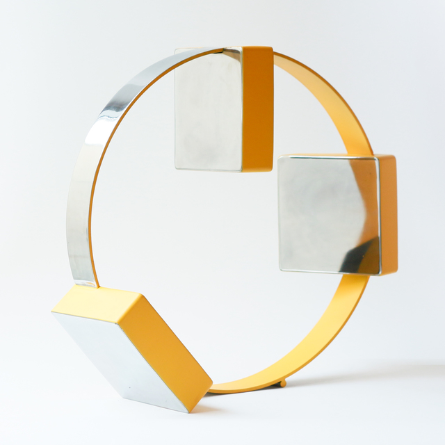 Philippe Pallafray, ‘Boxes (Yellow)’, 2020, Sculpture, Stainless Steel, Newzones