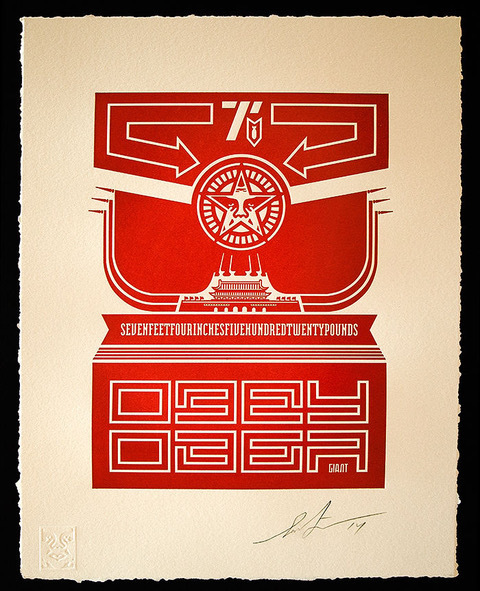 Shepard Fairey (OBEY), ‘Obey chinese banner letterpress’, 2014, Rudolf Budja Gallery