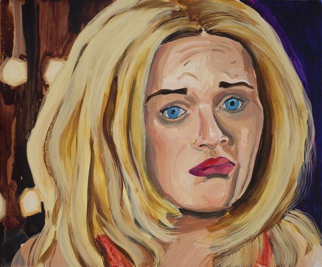 Gala Knorr, ‘It’s all over now’, 2020, Painting, Ink and shellac on canvas, PABLO´S BIRTHDAY