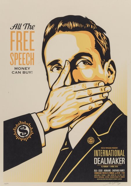 Shepard Fairey (OBEY), ‘Free Speech’, 2018, Heritage Auctions