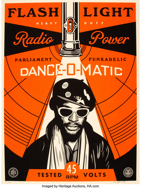 Shepard Fairey (OBEY), ‘George Clinton Flash Light’, 2016, Heritage Auctions