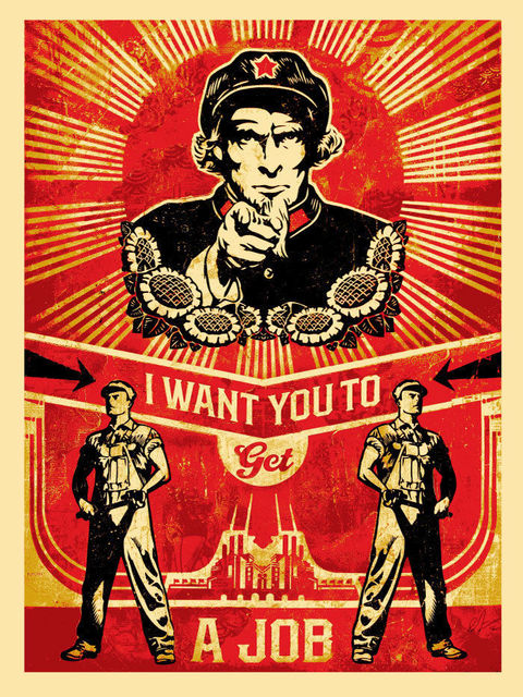 Shepard Fairey (OBEY), ‘Americana Box Set: Get A Job ’, 2012, Taglialatella Galleries