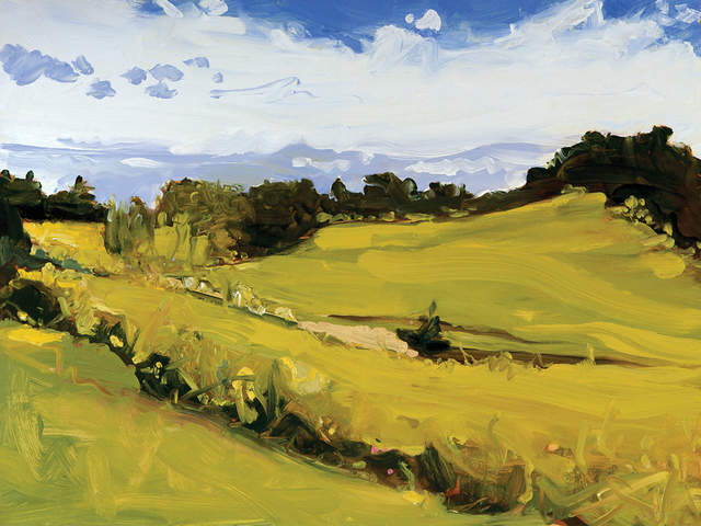 Susan Headley Van Campen, ‘June 18, Oyster River Farm’, Painting, Oil on panel, Dowling Walsh