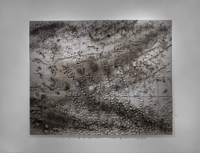 Cai Guoqiang 蔡国强, ‘Fall’, 2014, Mixed Media, Gunpowder drawing on porcelain as part of installation "Spring, Summer, Fall, Winter" at Power Station of Art, Shanghai, Cai Studio