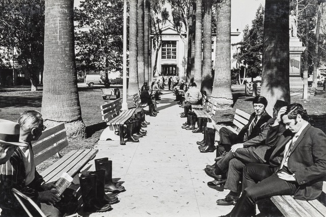 Eleanor Antin, ‘100 Boots Lunch Break, Long Beach, California’, 1972, Richard Saltoun