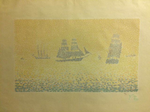 Paul Signac, ‘Les Bateaux, state II’, 1895, Isselbacher Gallery