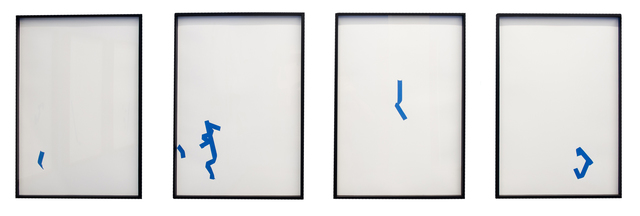 Ana Elena Garuz, ‘Ejercicios de Concentración No. 1 - 4’, 2015, Drawing, Collage or other Work on Paper, Super pigmented acrylic ink on paper, Diablo Rosso
