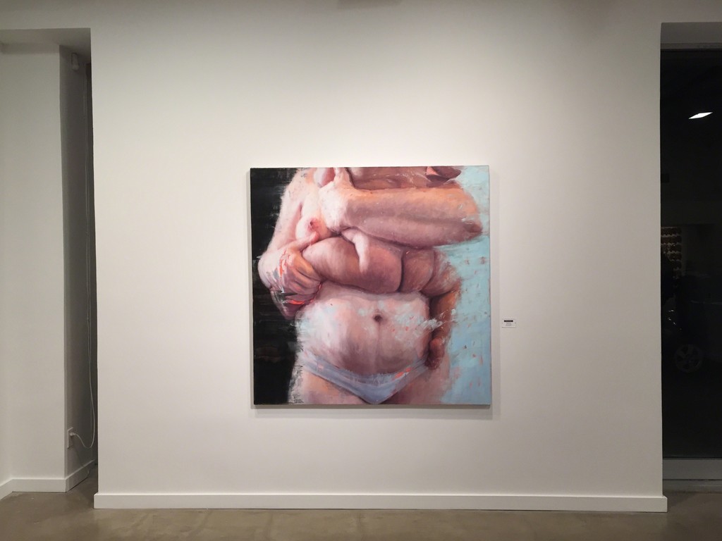 Mother and Child (KA2), 2014, Oil on canvas, 60 x 60 in / 152.4 x 152.4 cm Mother and Child (KA2), 2014, Oil on canvas, 60 x 60 in / 152.4 x 152.4 cm