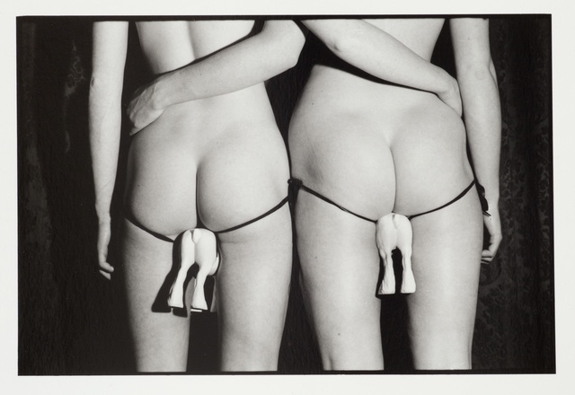 Rose English, ‘Rose and Athene Riding’, 1974, Richard Saltoun
