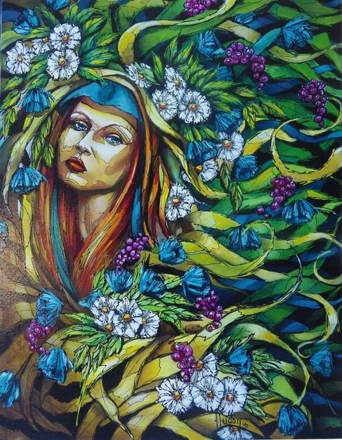 Jean Jacques Hudon, ‘L'Envol de l'ange’, Painting, Acrylic, Galleria Dante
