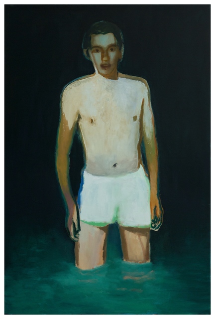Jonathan Wateridge, ‘Pool Party’, 2020, Painting, Oil on linen, TJ Boulting