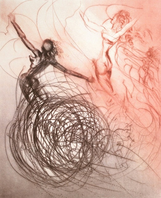 Salvador Dalí, ‘The Hippies Suite: Woman in The Waves ’, Off The Wall Gallery