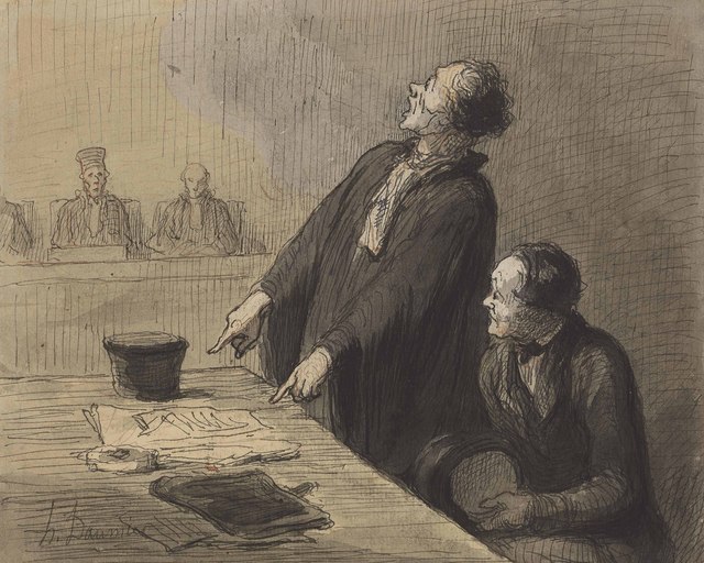 Honoré Daumier, ‘Le défenseur (The Defense Attorney)’, Christie's Old Masters