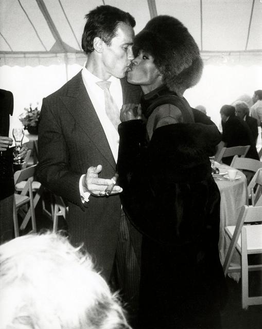 Andy Warhol, ‘Arnold Schwarzenegger with Grace Jones at his wedding to Maria Shriver, Hyannis Port, MA,’, 1986, The Future Perfect