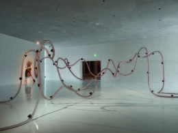 Bernhard Leitner, Serpentinata, 2004/2014. Michael Buthe, The Wanderer, 1972. "playing by heart" at Kolumba Kunstmuseum. Photos: Lothar Schnepf, copyright KOLUMBA, Köln. Bernhard Leitner, Serpentinata, 2004/2014. Michael Buthe, The Wanderer, 1972. "playing by heart" at Kolumba Kunstmuseum. Photos: Lothar Schnepf, copyright KOLUMBA, Köln.