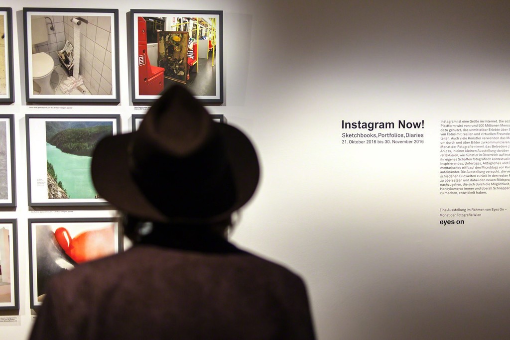 Instagram Now! Sketchbooks, Portfolios, Diaries, 2016, Photo: Ouriel Morgensztern, © Belvedere, Vienna Instagram Now! Sketchbooks, Portfolios, Diaries, 2016, Photo: Ouriel Morgensztern, © Belvedere, Vienna