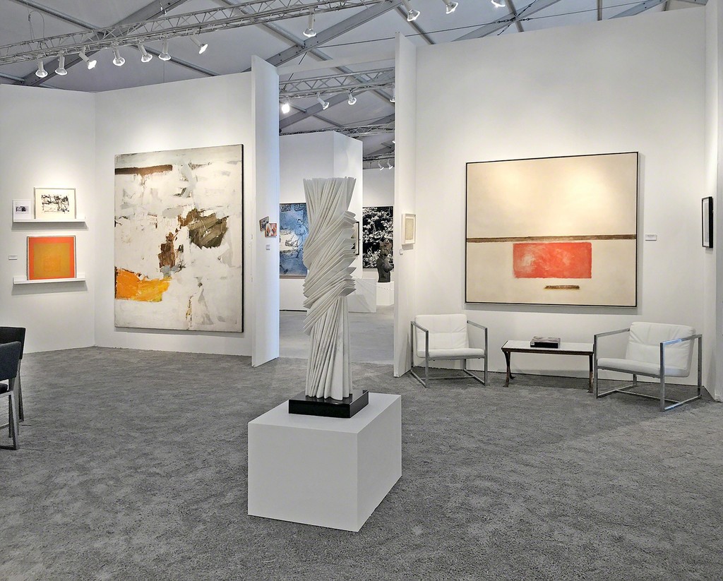 Art Miami 2018, Booth 319 - Left to right: Joan Mitchell, Josef Albers, Julius Tobias, Pablo Atchugarry, and Theodoros Stamos Art Miami 2018, Booth 319 - Left to right: Joan Mitchell, Josef Albers, Julius Tobias, Pablo Atchugarry, and Theodoros Stamos