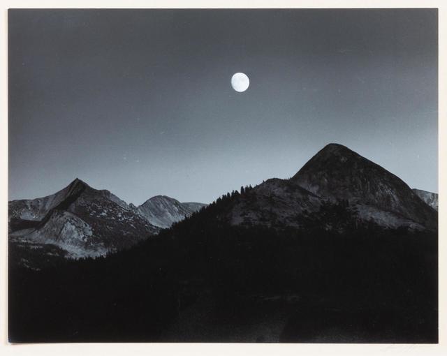 Ansel Adams | Moonrise from Glacier Point (1959) | Artsy