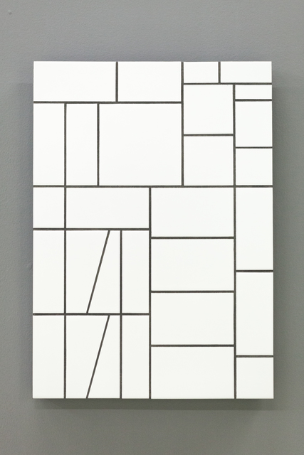Simon Mullan, ‘Zhao’, 2017, Installation, White tiles, anthracite grout, PIFO Gallery