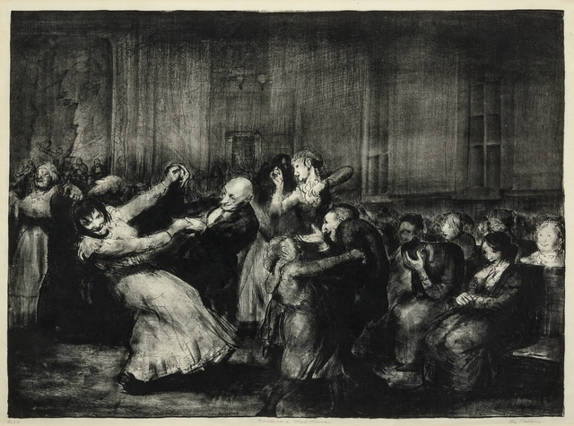 George Wesley Bellows, ‘Dance in a Mad House’, 1917, Print, Lithograph, Hindman
