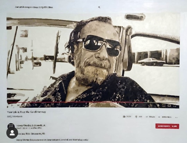 Joeggu Hossmann, ‘Bukowski’, 2019, Painting, Oil on canvas, Axiom Contemporary