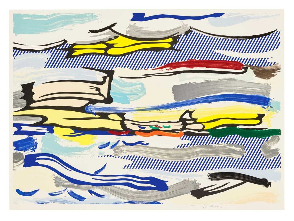 Roy Lichtenstein - Seascape, from: Landscapes Series