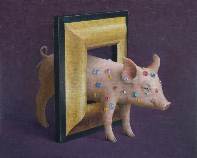 Akifumi Okumura, ‘Pig in Frame’, Add Artwork year, Gallery Imazoo