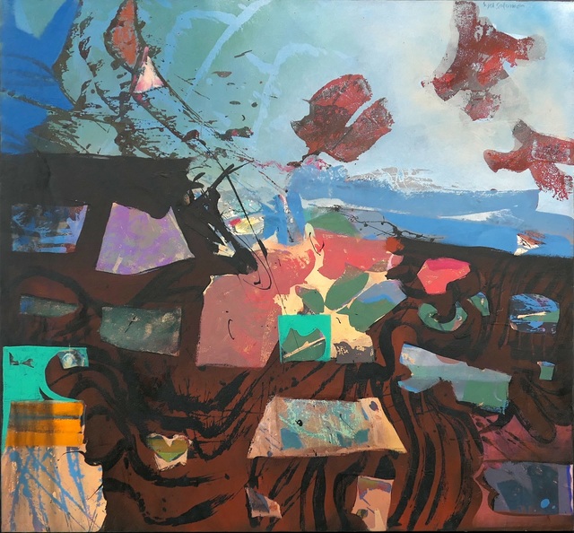 Syd Solomon, ‘Time and Tide’, 1984, Painting, Acrylic and aerosol enamel on canvas, Berry Campbell Gallery
