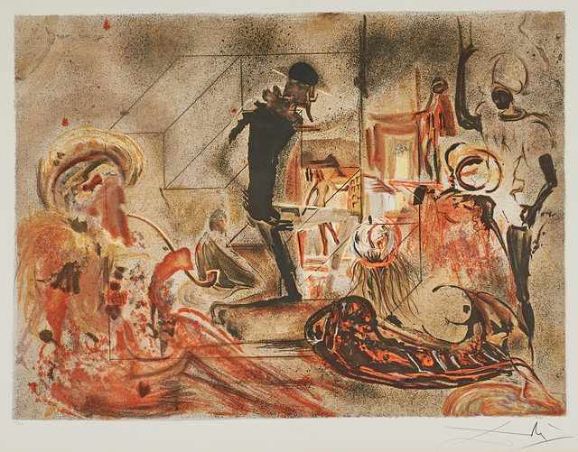Salvador Dalí, ‘Studio of Dali’, 1965, Print, Lithograph in colors (framed), Rago/Wright