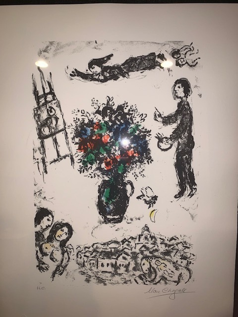 Marc Chagall, ‘Bouquet Sur La Ville (Bouquet over the Town)’, 1983, Print, Color lithograph, Rachael Cozad Fine Art