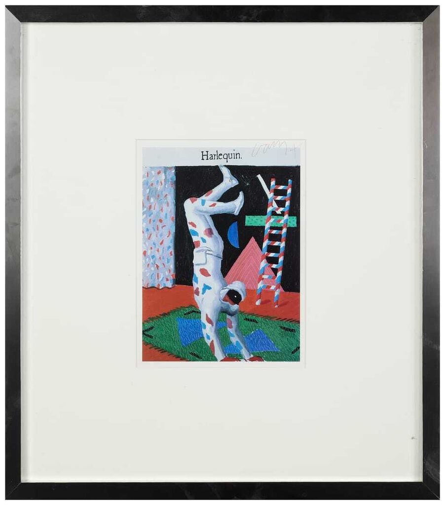 David Hockney - Harlequin from Parade