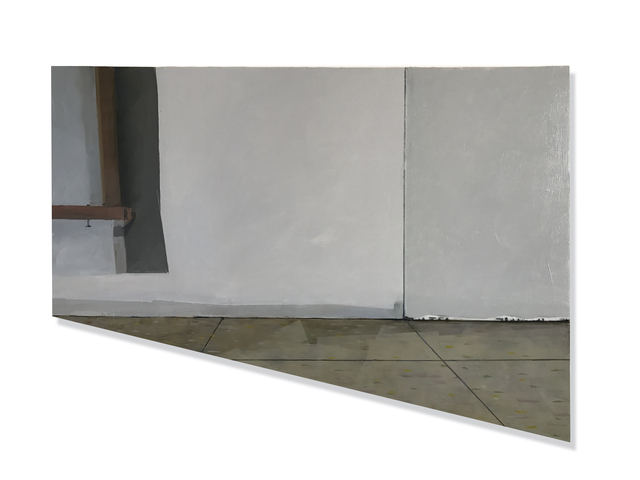 Jenny Brillhart, ‘Where the dust meets the drywall’, 2017, Painting, Oil on panel, Kuckei + Kuckei
