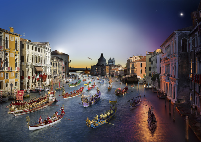 Stephen Wilkes, ‘Regatta Historica, Venice’, 2015, Photography, Archival C-Print, Bryce Wolkowitz Gallery