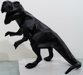 Richard Orlinski, ‘T REX Noir Mat’, 2019, Sculpture, Resin, Bel-Air Fine Art