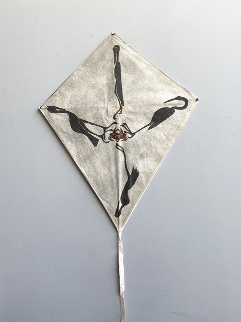 Francisco Toledo, ‘Kite’, 2005 -2014, Drawing, Collage or other Work on Paper, Ink, gouache on handmade paper, ROSEGALLERY
